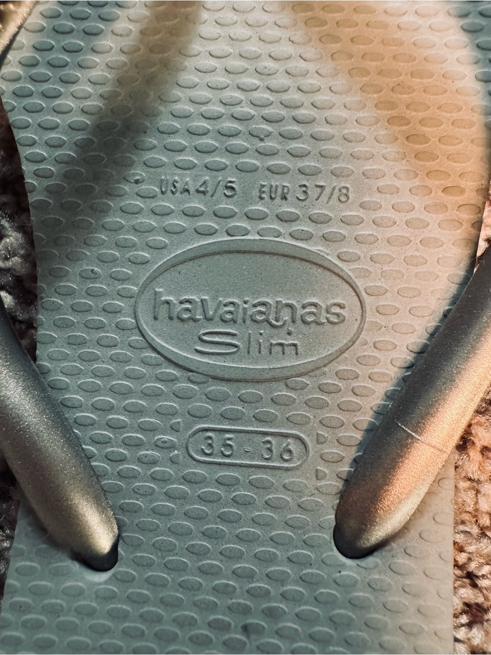 Havaianas Slim Women's Rhinestone Flip Flops - Silver